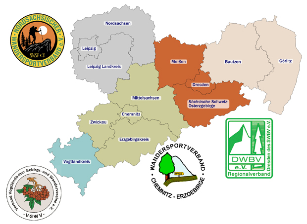 Regionalverbände in Sachsen